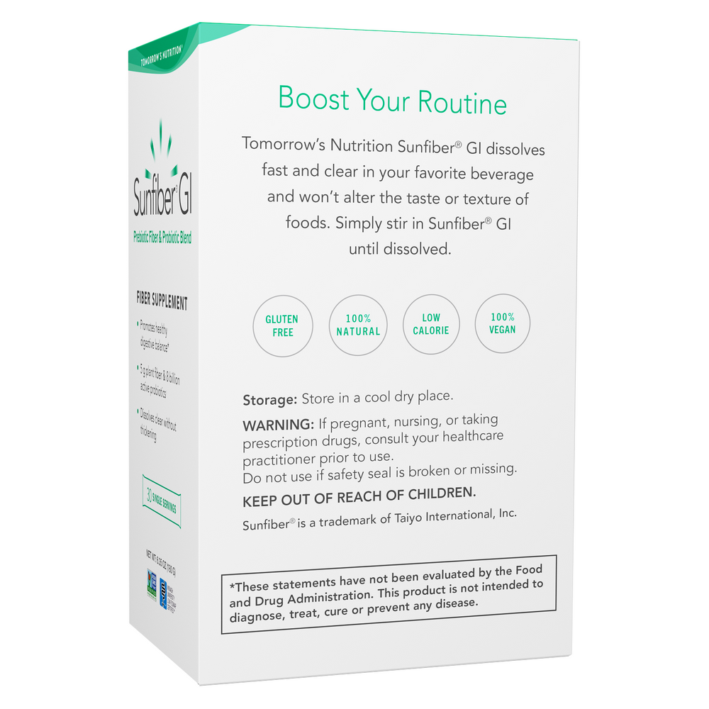 Tomorrow's Nutrition Sunfiber GI 30-Stick Pack (180g)