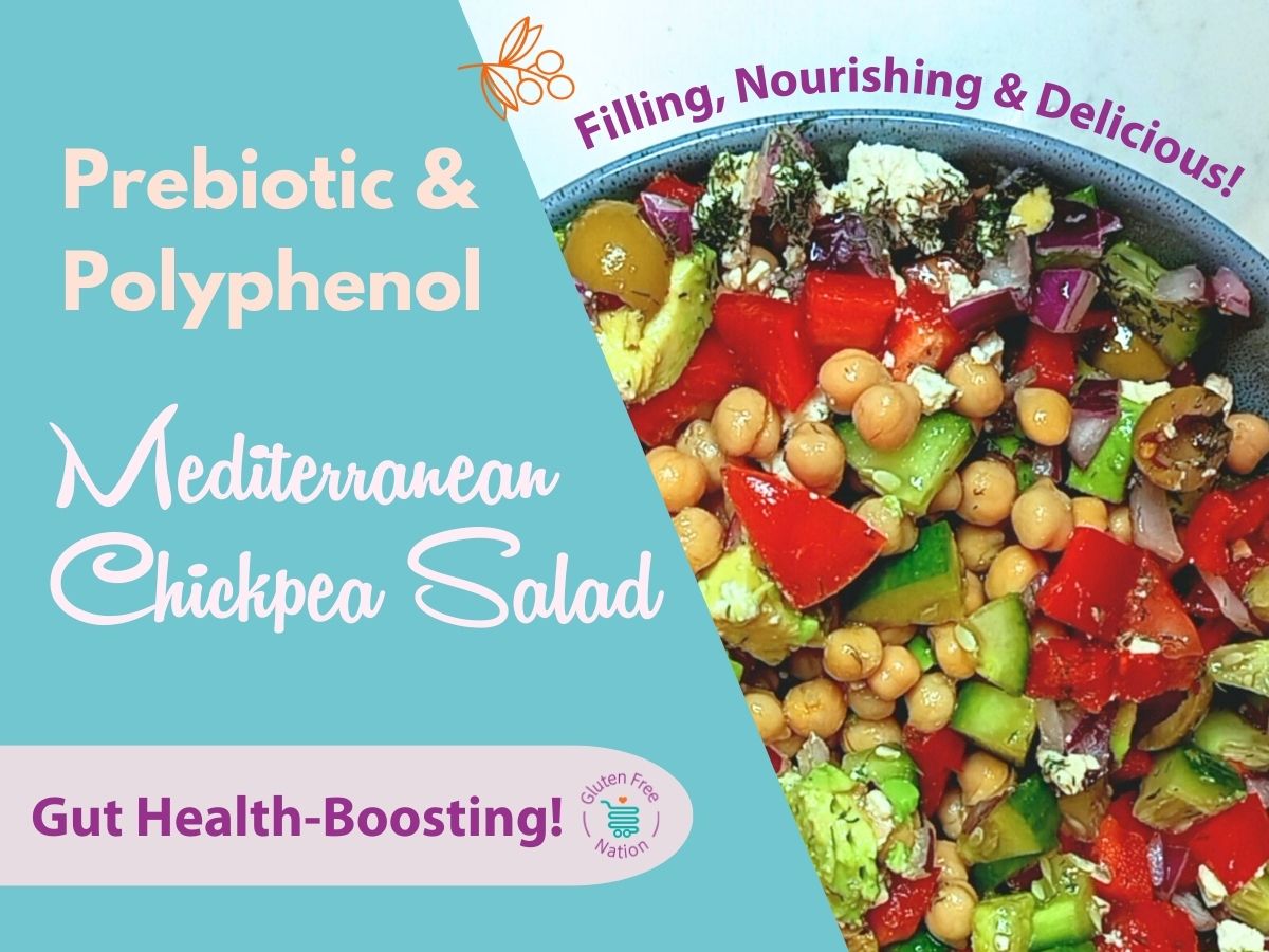 Prebiotic Polyphenol Mediterranean Gut Health-Boosting Salad