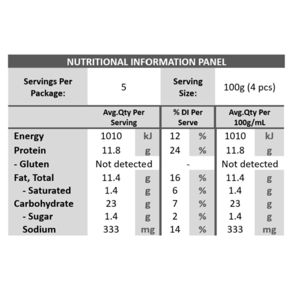 Mrs. Tran’s Kitchen Prawn Dumplings Gluten Free (500g) - FROZEN PRODUCT, VIC PICKUP
