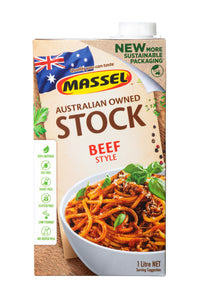 Massel Beef Flavour Liquid Stock, No Garlic, No Onion (1L)