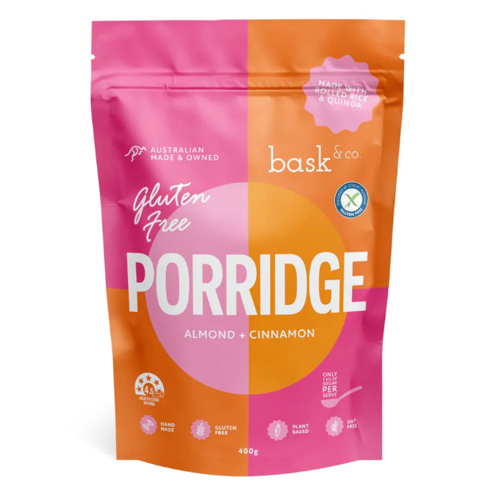 Bask & Co. Gluten Free Porridge - Almond & Cinnamon (400g)