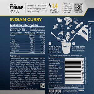 Radix Nutrition Original Meals v9.0 - Indian Curry / 400 kcal (1 serve - 254g)