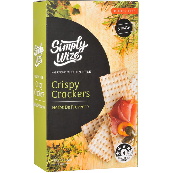 Simply Wize Crispy Crackers Herbs De Provence (150g)