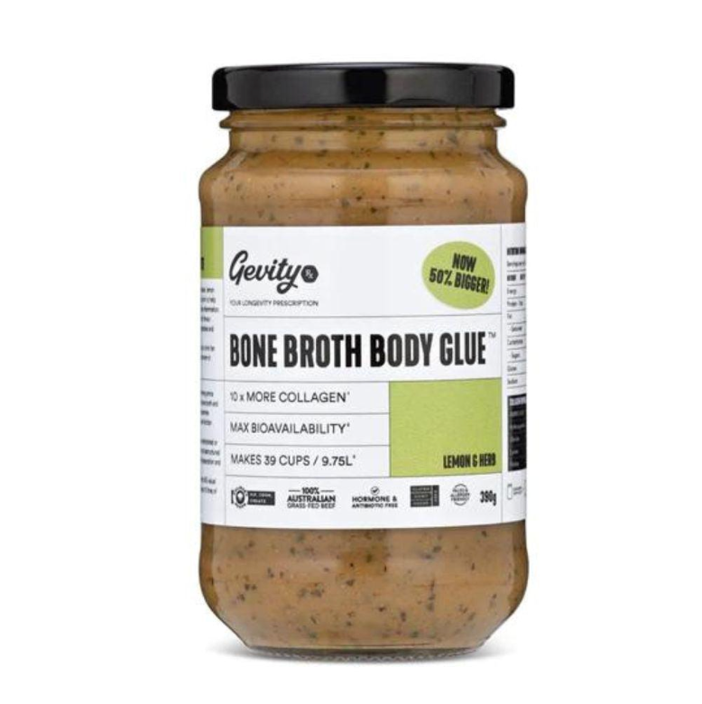 Gevity Rx Bone Broth Body Glue - Lemon & Herb (390g)