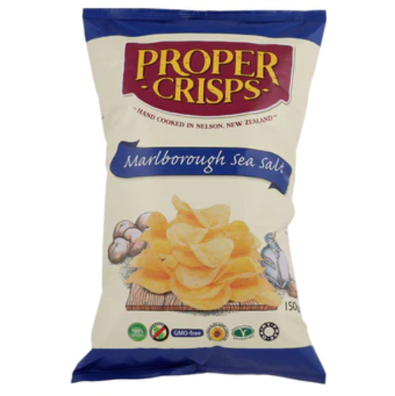 Proper Crisps - Marlborough Sea Salt (150g)
