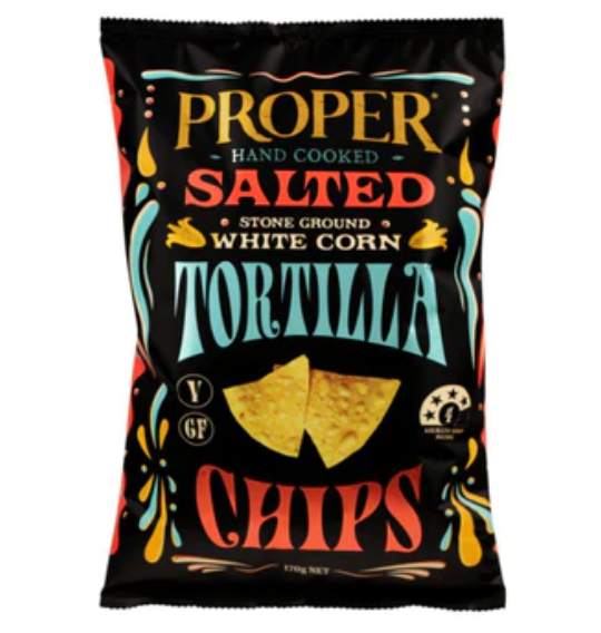 Proper Crisps Tortilla Chips - Salted (170g)