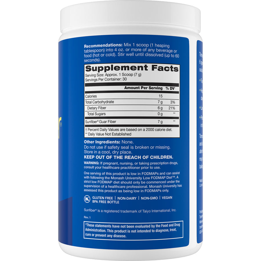 Tomorrow's Nutrition Sunfiber - 30 Day Supply (210g)