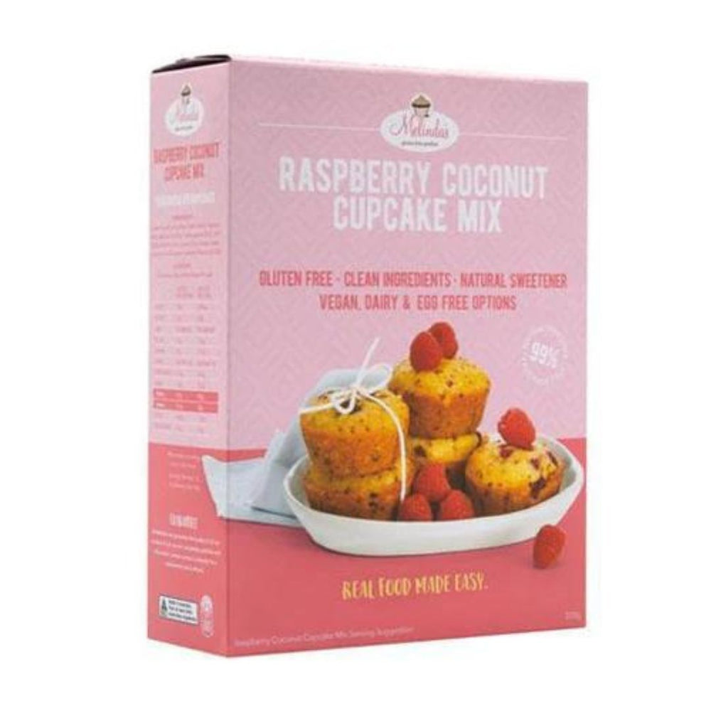 Melinda's Raspberry Coconut Cupcake Mix (320g)