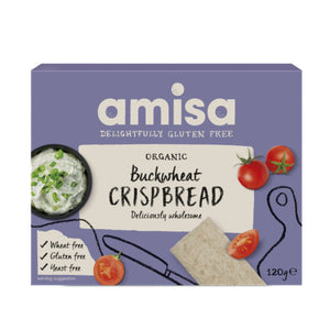 Amisa Organic Gluten Free Buckwheat Crispbread (120g)