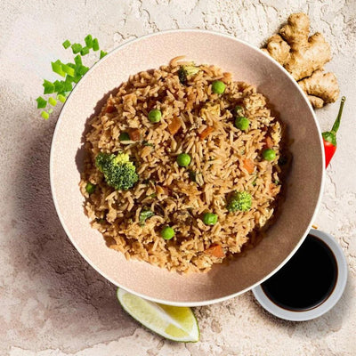 We Feed You Vegetarian Fried Rice w/ Tofu, Champignon Mushrooms & Tamari (330g) - FROZEN VIC PICKUP