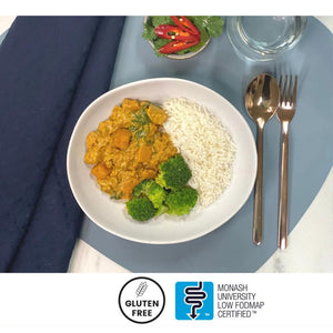 We Feed You Chicken & Sweet Potato Curry w Roasted Broccoli & Basmati Rice (350g) - FROZEN VIC PICKUP