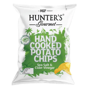 Hunter's Gourmet Hand Cooked Potato Chips Sea Salt & Cider Vinegar (125g)