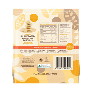 Sweet William White Choc Buttons (300g)  - NEW RECIPE!