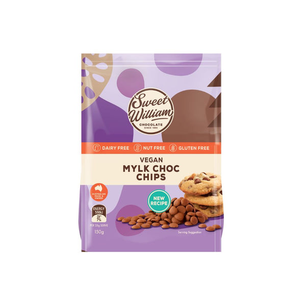 Sweet William Mylk Choc Chips (150g) - NEW RECIPE!