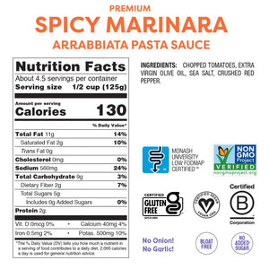 Fody Foods Spicy Marinara Pasta Sauce (565g)