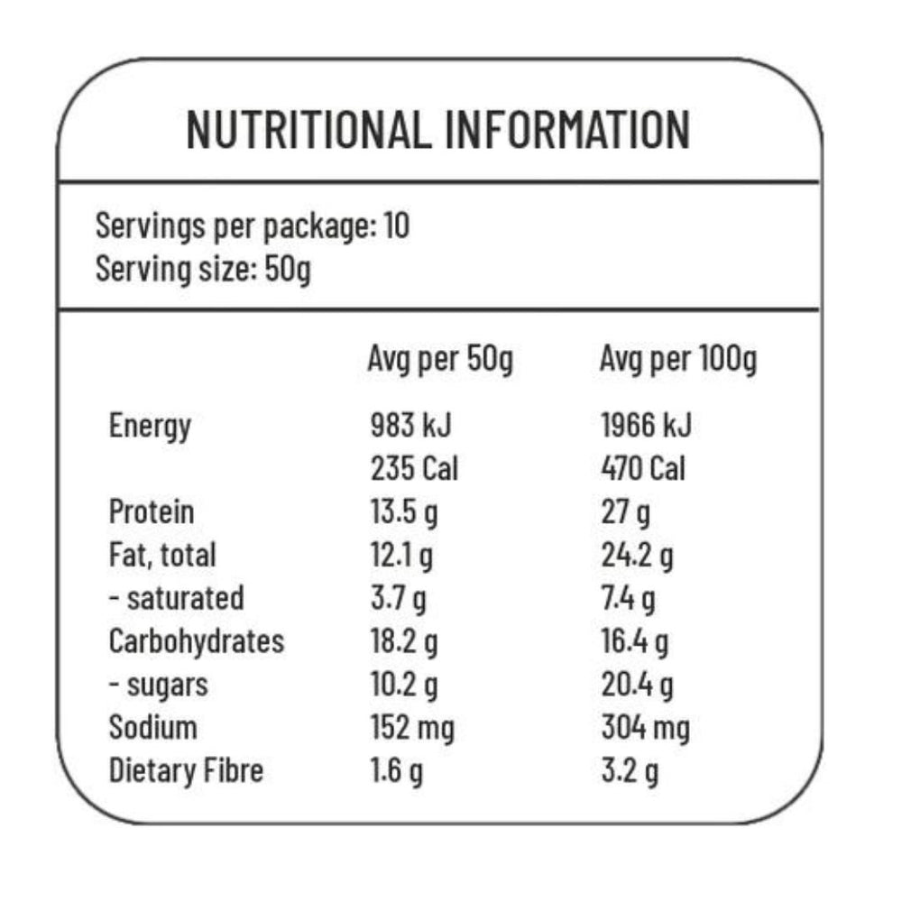 Fodbods Hazelnut Mocha (10 x 50g)