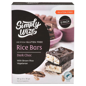Simply Wize Gluten Free Rice Bars - Dark Choc (90g)