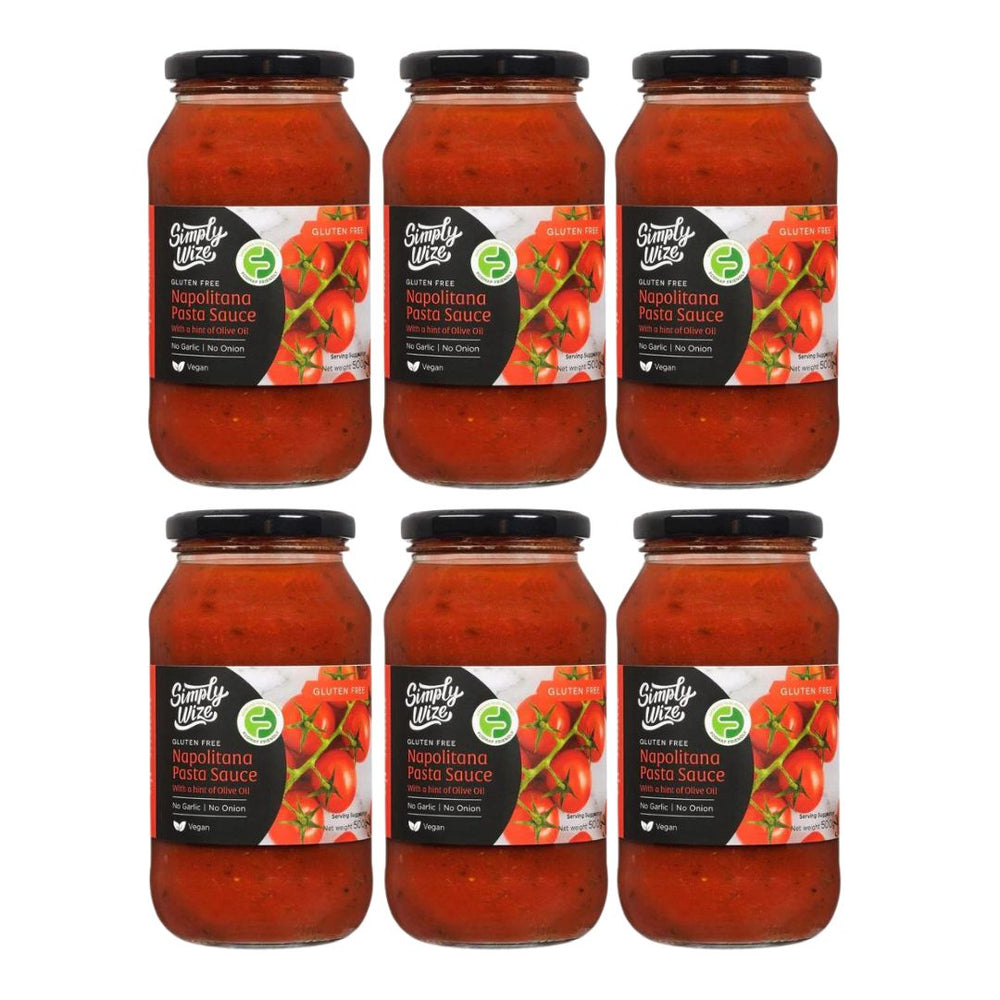 Simply Wize Napolitana Pasta Sauce - BULK BUY (6 Jars, 3kg)
