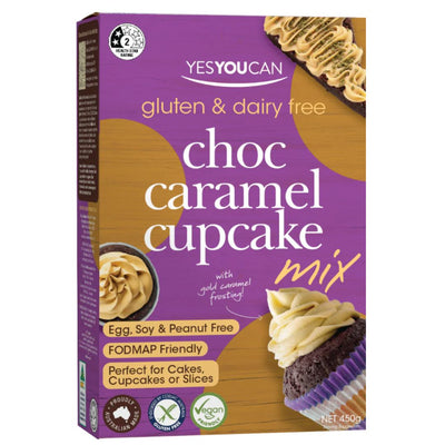 YesYouCan Choc Caramel Cupcake Mix (450g)