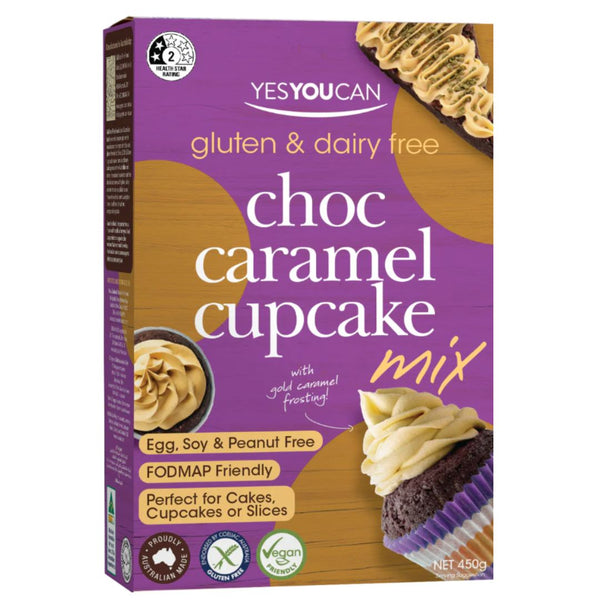 YesYouCan Choc Caramel Cupcake Mix (450g)