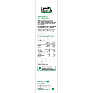 Food for Health Gluten Free Granola - Caramelised Apple Crumble (400g)