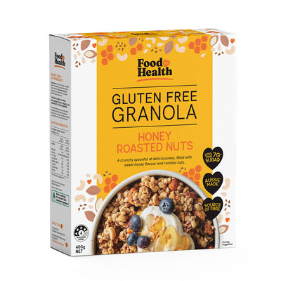 Food for Health Gluten Free Granola - Honey Roasted Nuts (400g)