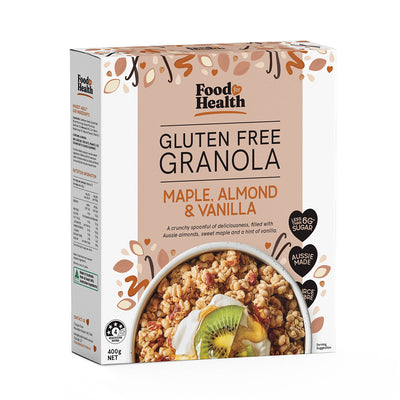 Food for Health Gluten Free Granola - Maple, Vanilla & Almond Muesli (400g)