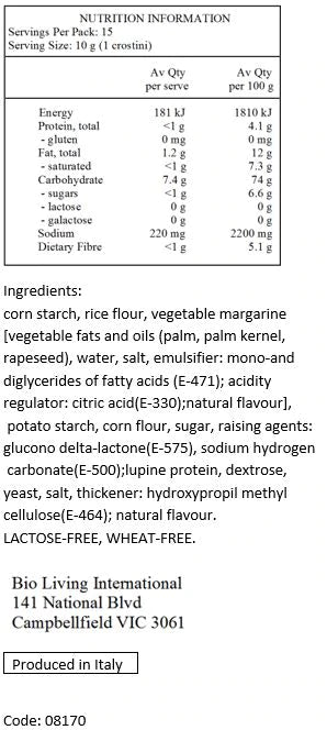 Schar Crostini Crisp Bread Rolls (150g)