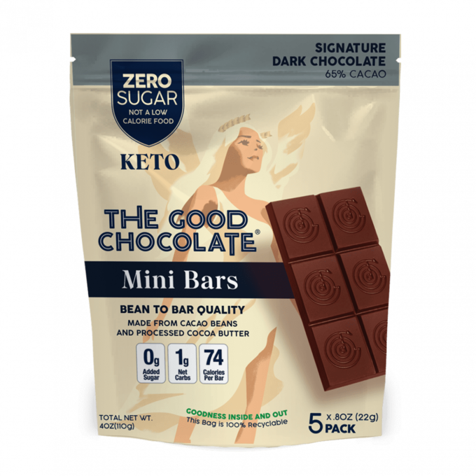 The Good Chocolate Signature Dark Chocolate Mini Bar 5 Pack (5x22g)