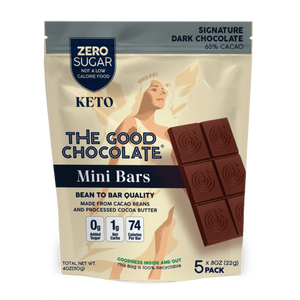 The Good Chocolate Signature Dark Chocolate Mini Bar 5 Pack (5x22g)