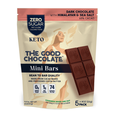 The Good Chocolate Himalayan & Sea Salt Chocolate Mini Bar 5 Pack (5x22g)