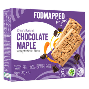 FODMAPPED For You Oven Baked Chocolate Maple Bars (210g)