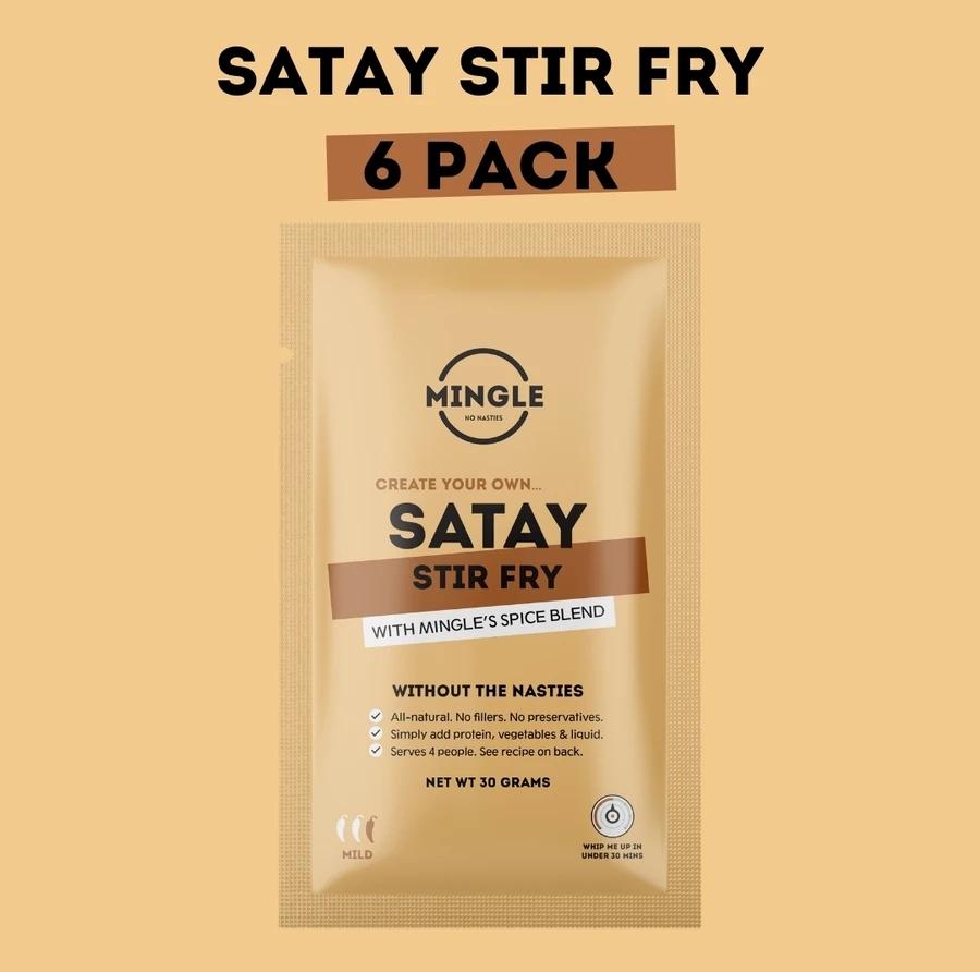 Mingle Satay Stir-fry Seasoning (12 x 30g Packs)