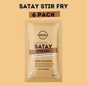 Mingle Satay Stir-fry Seasoning (12 x 30g Packs)