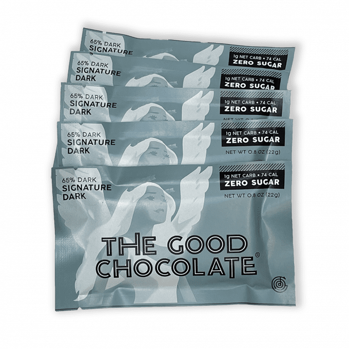 The Good Chocolate Signature Dark Chocolate Mini Bar 5 Pack (5x22g)