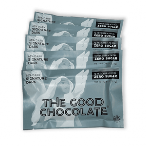 The Good Chocolate Signature Dark Chocolate Mini Bar 5 Pack (5x22g)