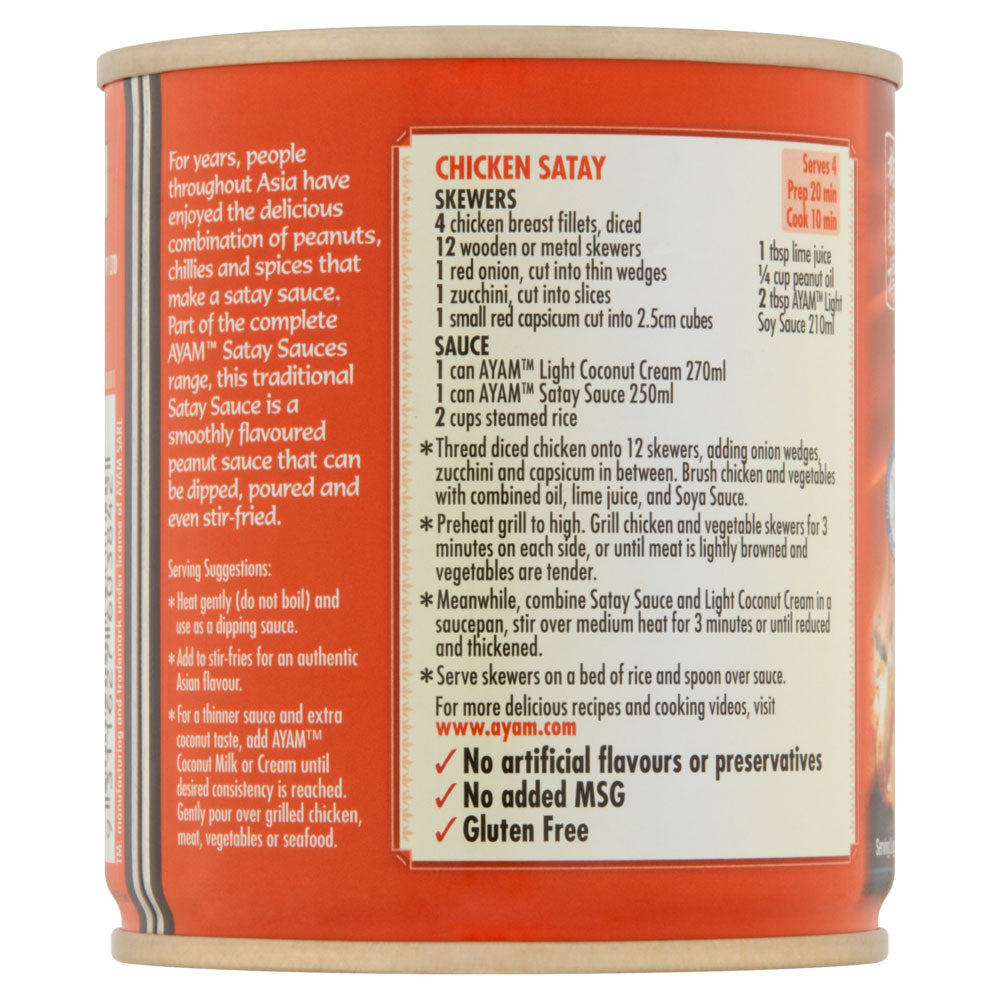 AYAM™ Satay Sauce - Mild (250ml)