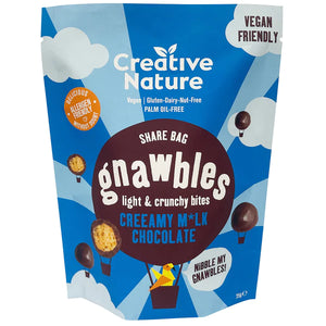 Creative Nature Gnawbles - Light & Crunchy Bites Creeamy M*lk Chocolate (75g)