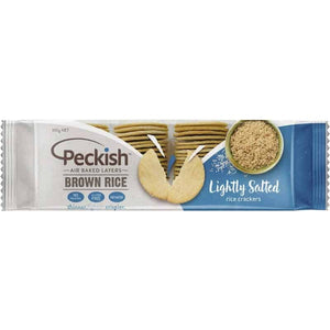 Peckish Brown Rice Cracker Lightly Salted (100g)