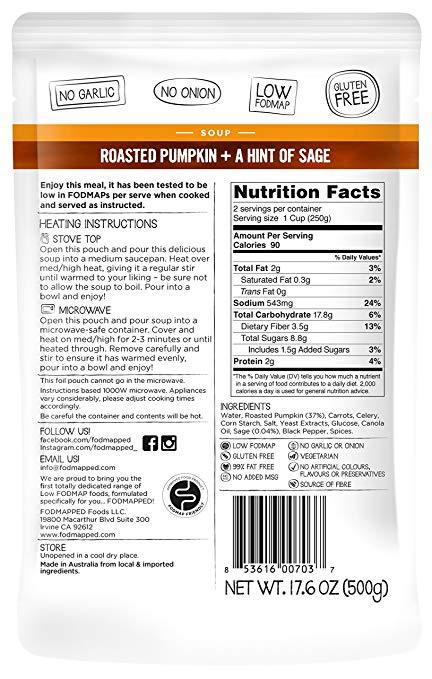 FODMAPPED For You Roasted Pumpkin & Hint of Sage Soup (500g)