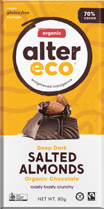 Alter Eco Deep Dark Salted Almonds (80g)
