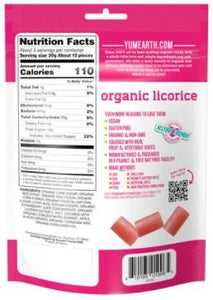 Yum Earth Organic Gluten Free Strawberry Licorice (142g)