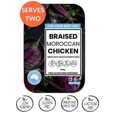 We Feed You Moroccan Chicken - serve w/ your choice of sides - FROZEN PRODUCT - DELIVERY ONLY