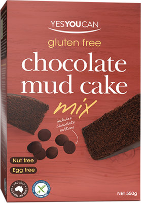 YesYouCan Choc Mud Cake Mix with Ganache Topping (550g)