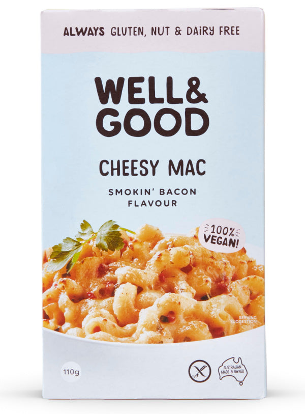 Well & Good Vegan Cheesy Mac - Smokin’ Bacon Flavour (110g)