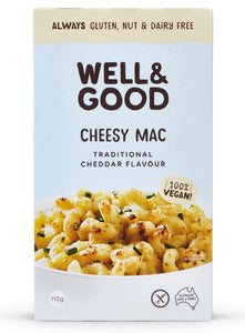 Well & Good Vegan Cheesy Mac - Traditional Cheddar Flavour (110g)