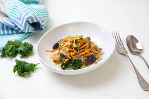 We Feed You Lemongrass Chilli Chicken with Rice Vermicelli Noodles & Roasted Eggplant (390g) - FROZEN PRODUCT - DELIVERY ONLY