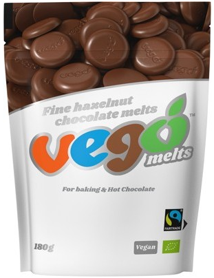 Vego Chocolate Melts Fine Hazelnut (180g)