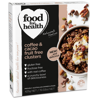 Food for Health Coffee & Cacao Fruit Free Clusters (425g)