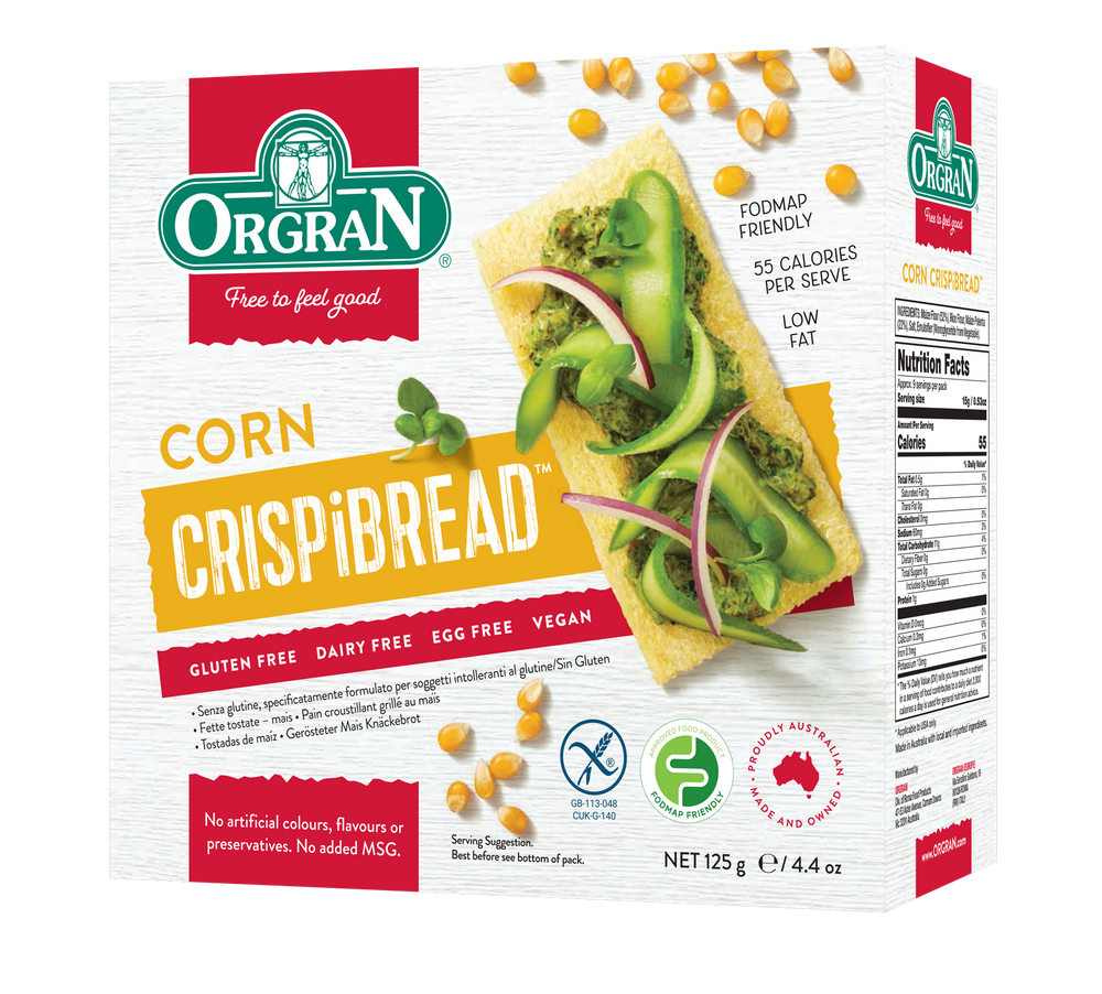Orgran Toasted Corn Crispibread (125g)